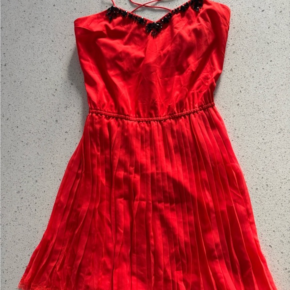 Red with black jewel party dress - Victoria’s Secret, size small - Picture 4 of 4